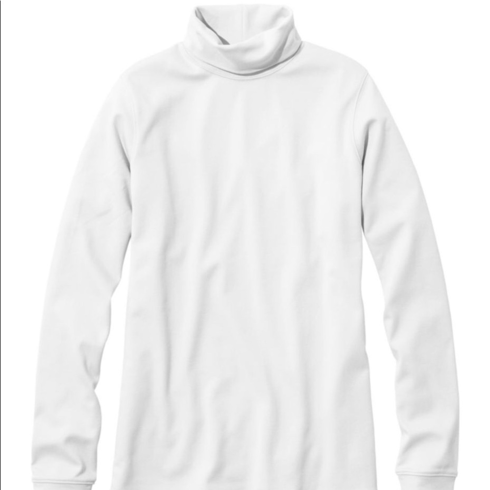 LL Bean white turtleneck